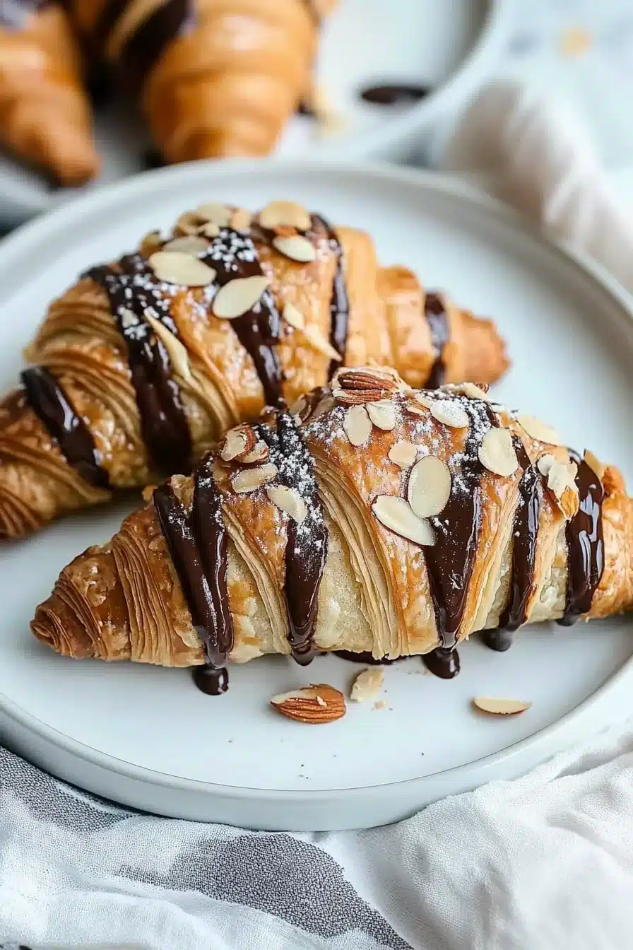 Chocolate Almond Croissants