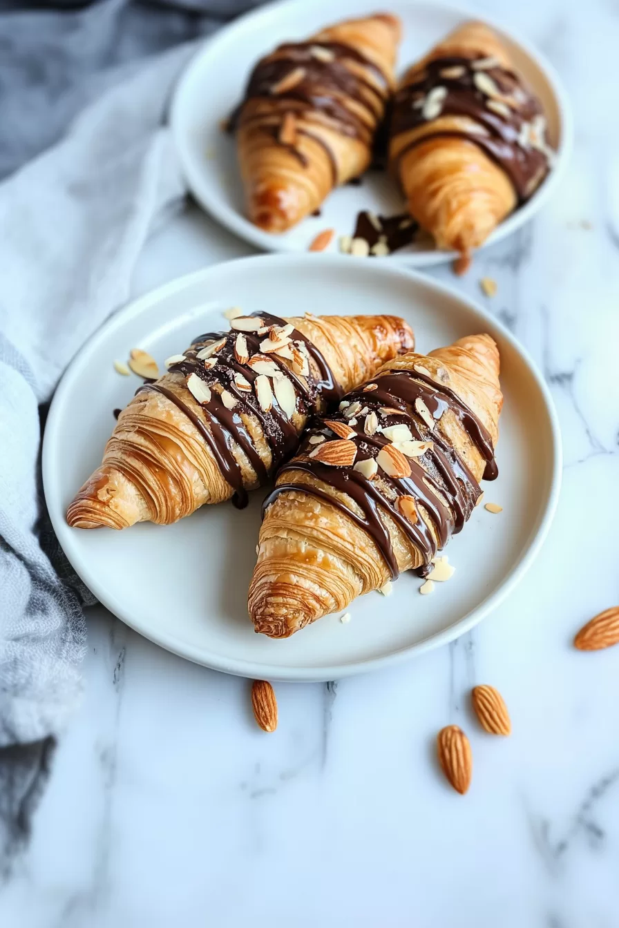 Chocolate Almond Croissants