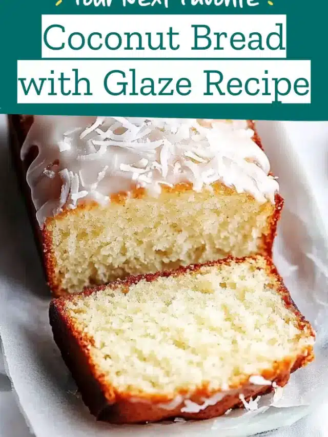 Coconut Bread with Glaze Recipe