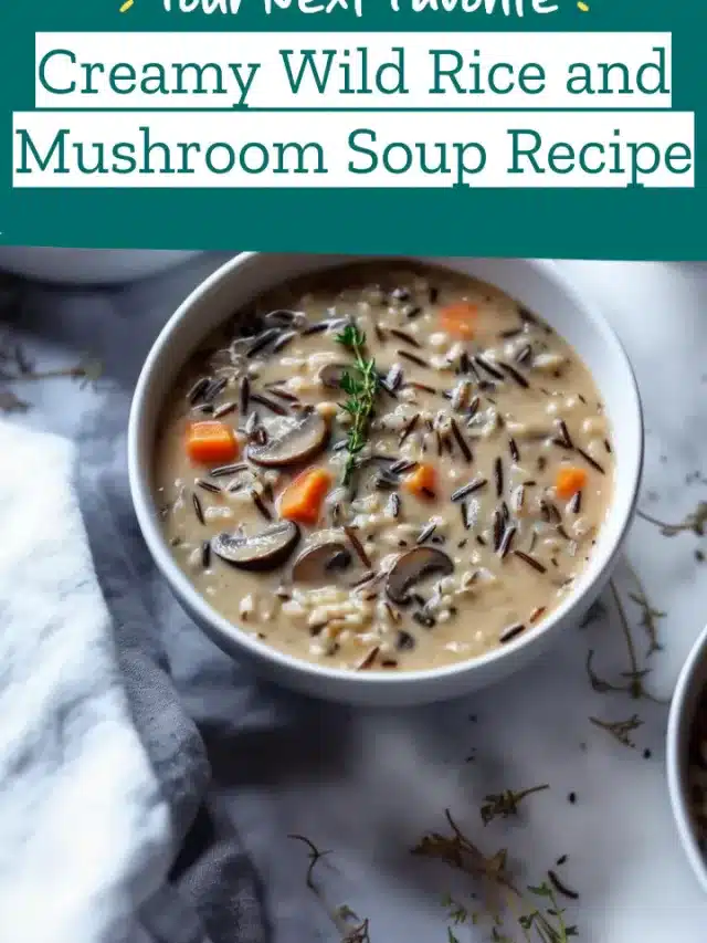 Creamy Wild Rice and Mushroom Soup Recipe