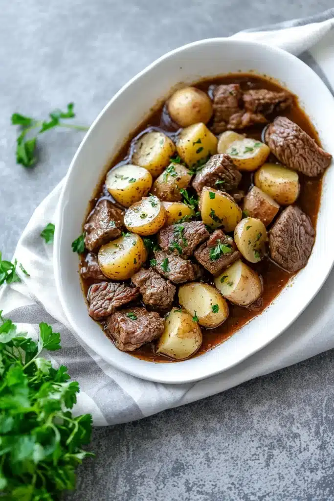 Crockpot Steak and Potatoes