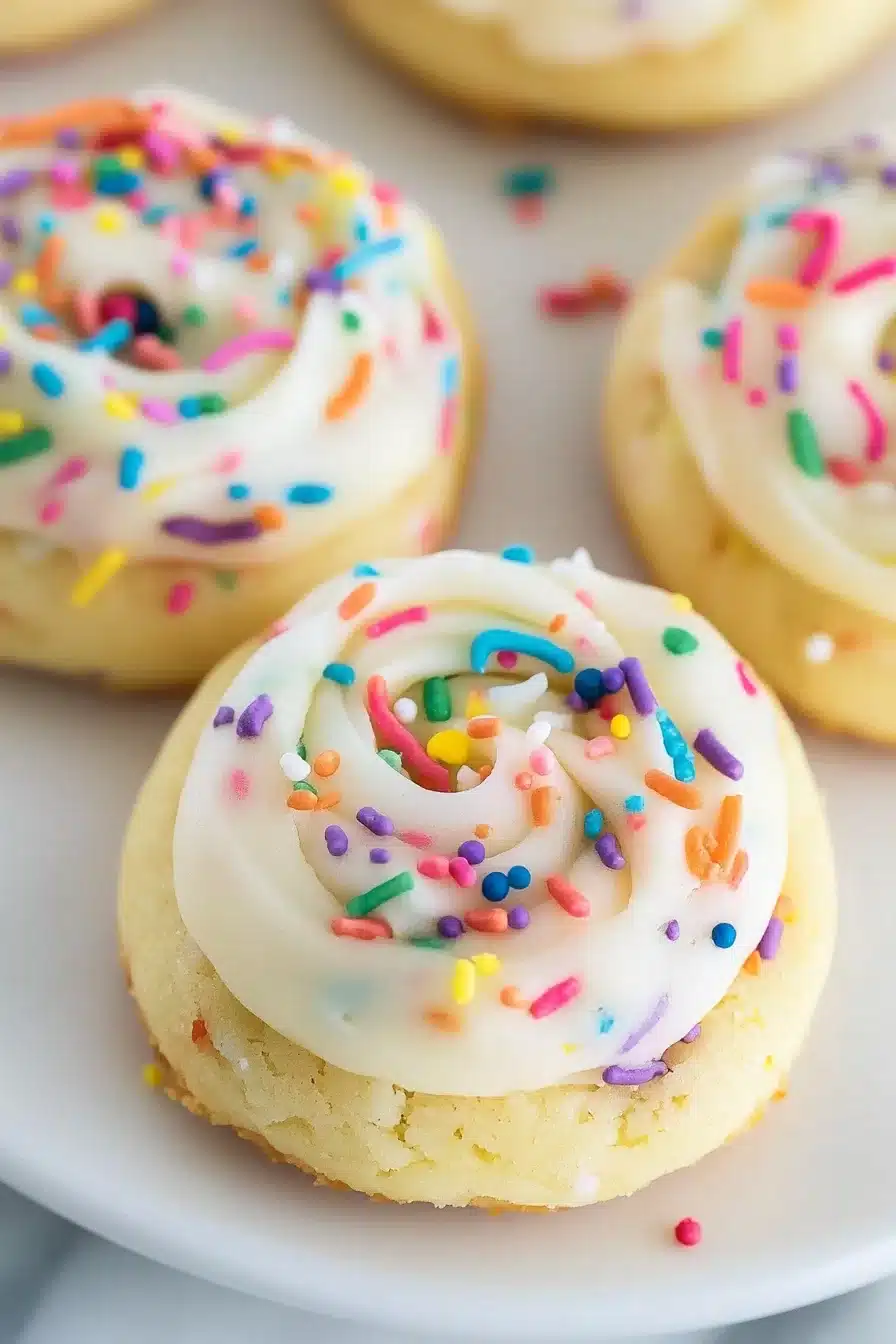 Crumbl Birthday Cake Cookies