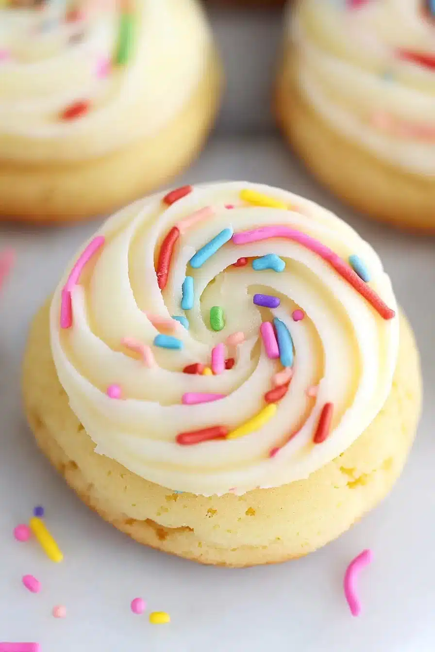 Crumbl Birthday Cake Cookies