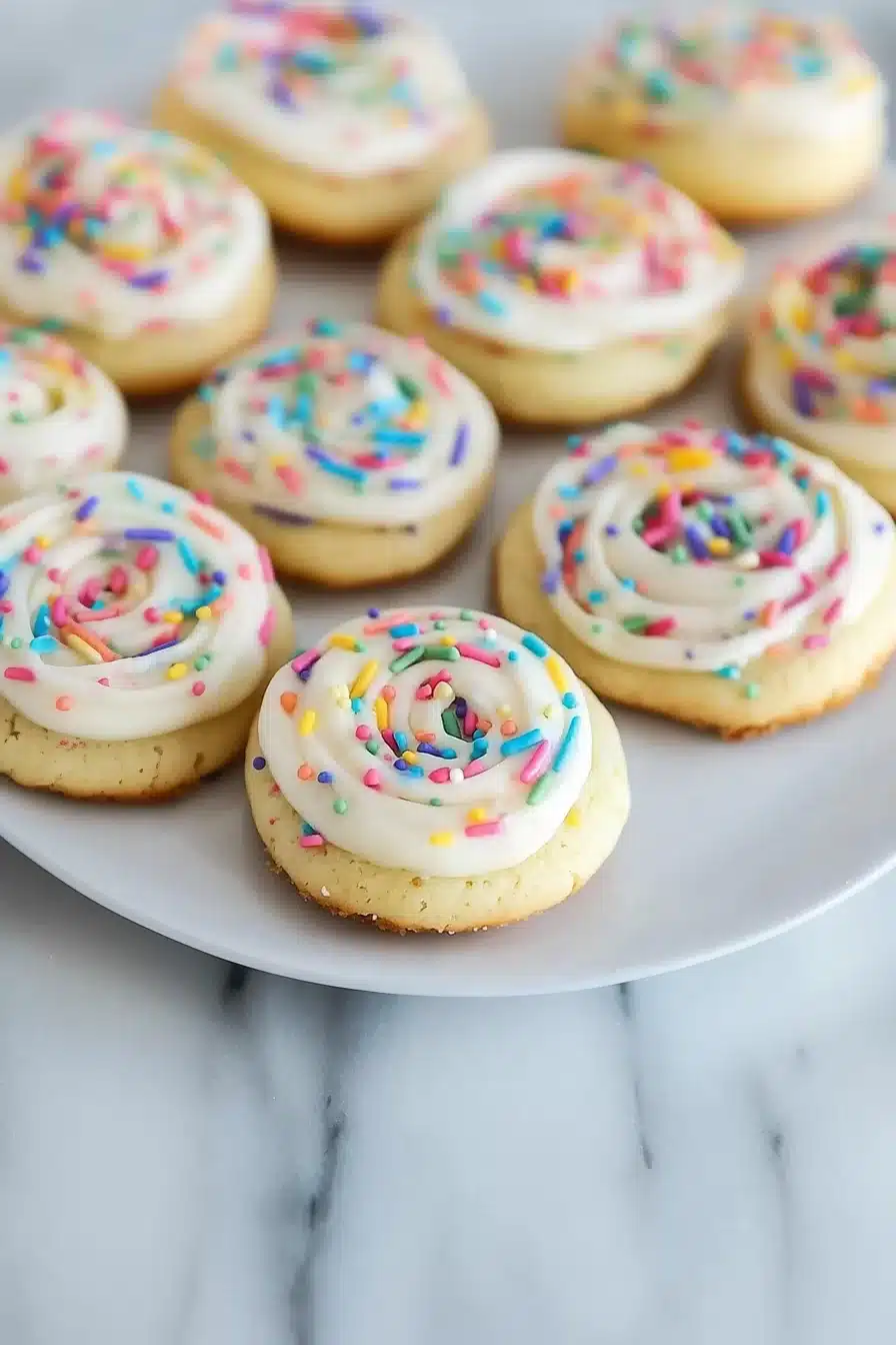 Crumbl Birthday Cake Cookies