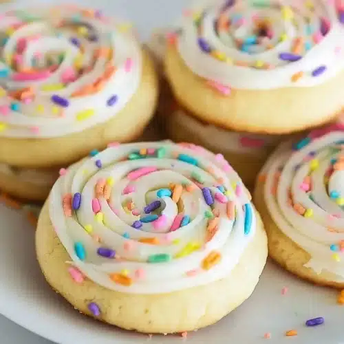 Crumbl Birthday Cake Cookies