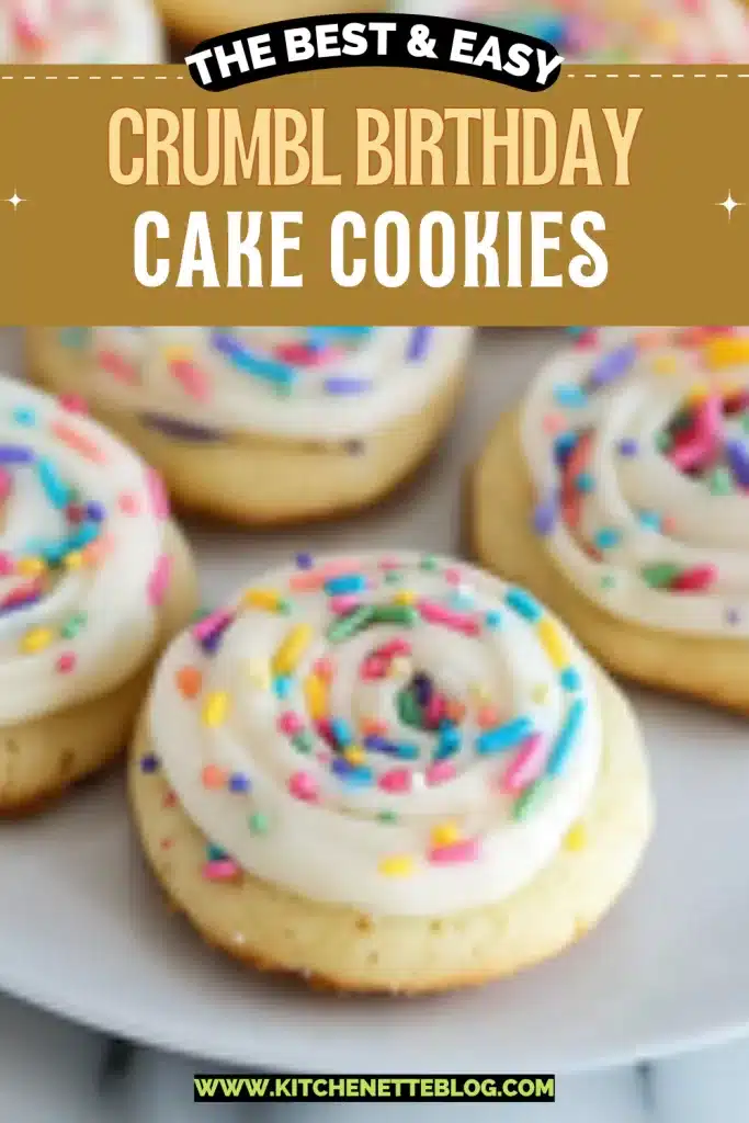 Crumbl Birthday Cake Cookies