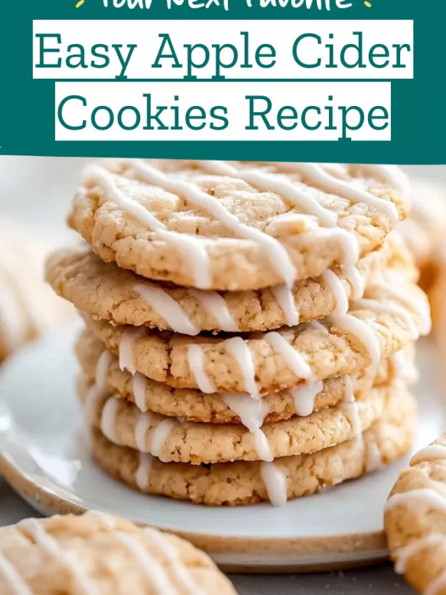 Easy Apple Cider Cookies Recipe