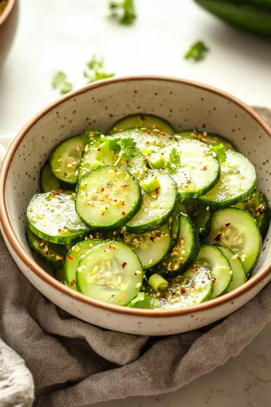 Easy Asian Cucumber Salad