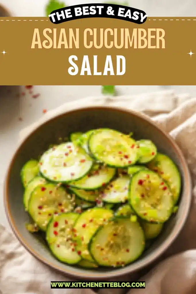 Easy Asian Cucumber Salad