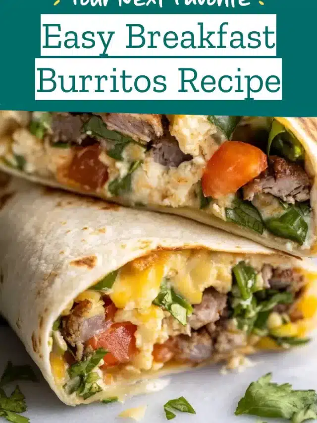 Easy Breakfast Burritos Recipe