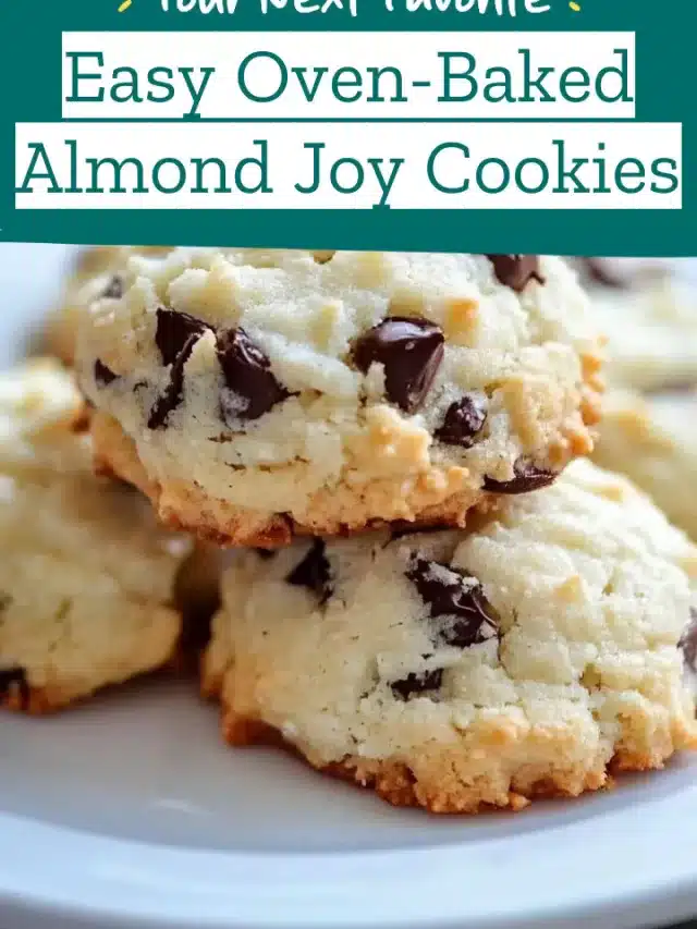 Easy Oven-Baked Almond Joy Cookies