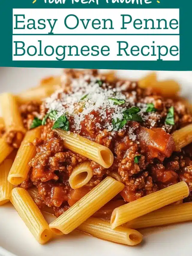 Easy Oven Penne Bolognese Recipe