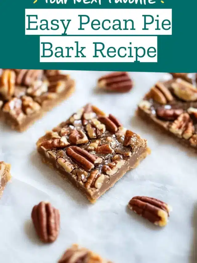 Easy Pecan Pie Bark Recipe