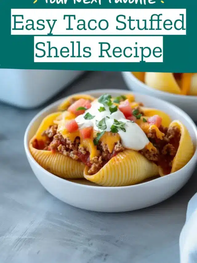 Easy Taco Stuffed Shells Recipe