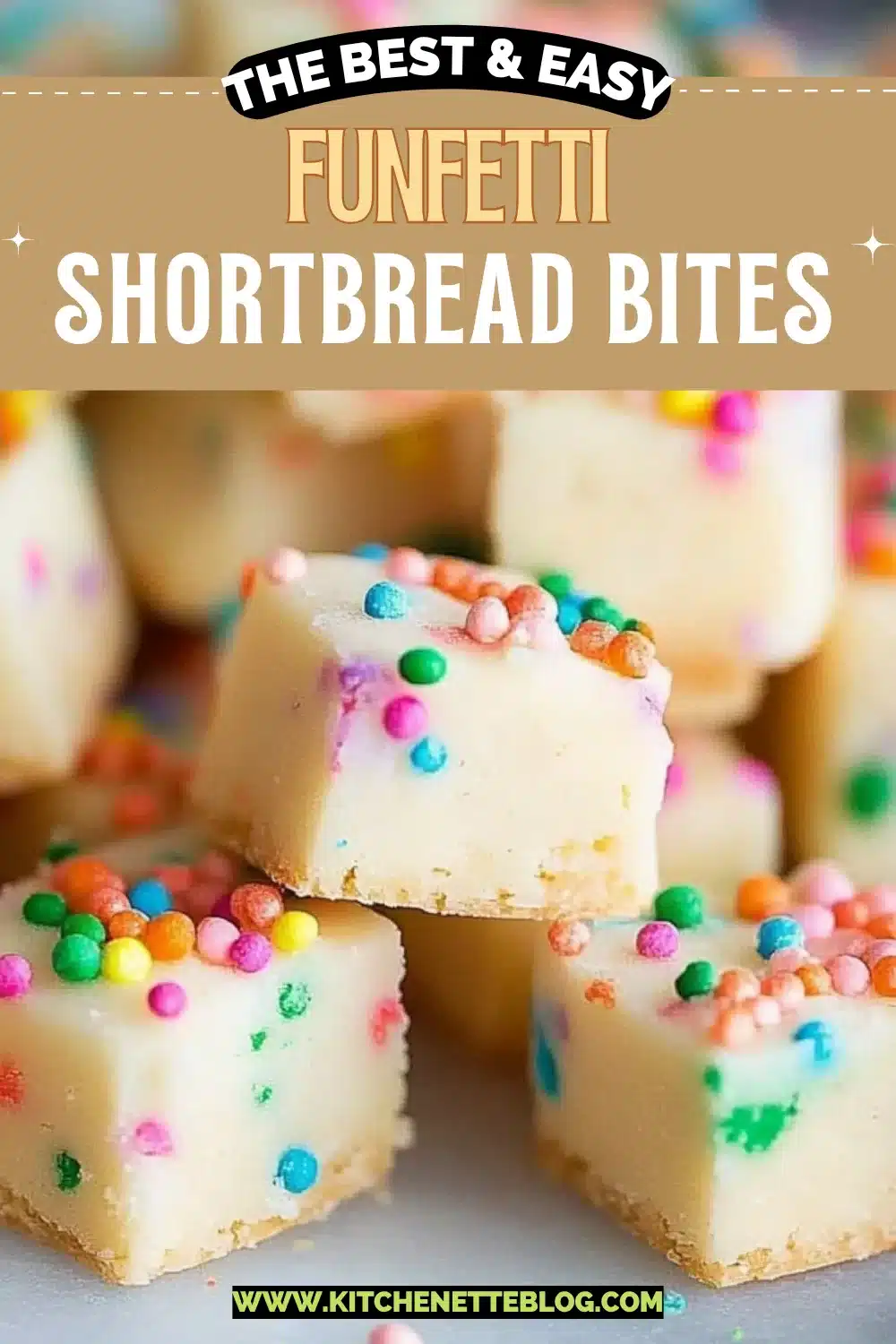Funfetti Shortbread Bites