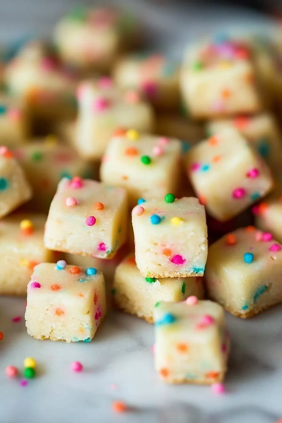 Funfetti Shortbread Bites