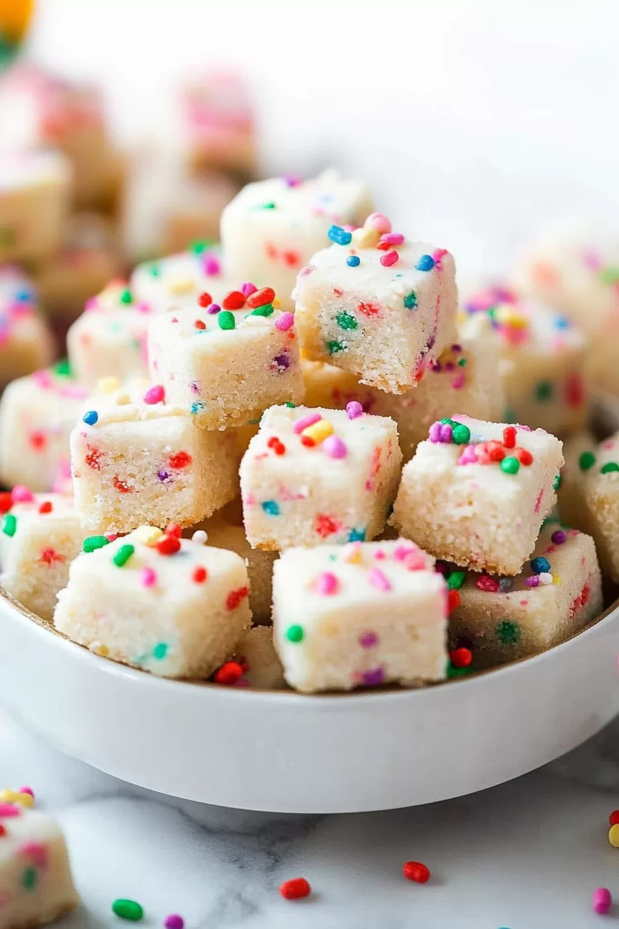Funfetti Shortbread Bites