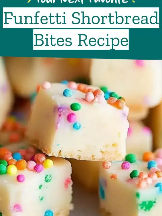 Funfetti Shortbread Bites Recipe