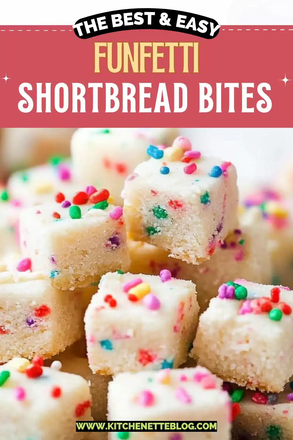Funfetti Shortbread Bites