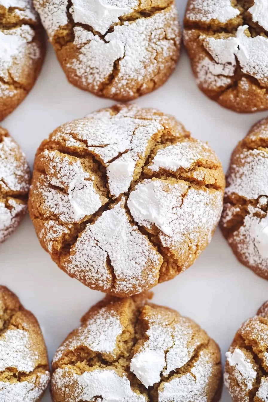 Gingerbread Crinkle Cookies