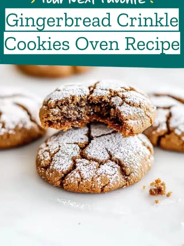 Gingerbread Crinkle Cookies Oven Recipe