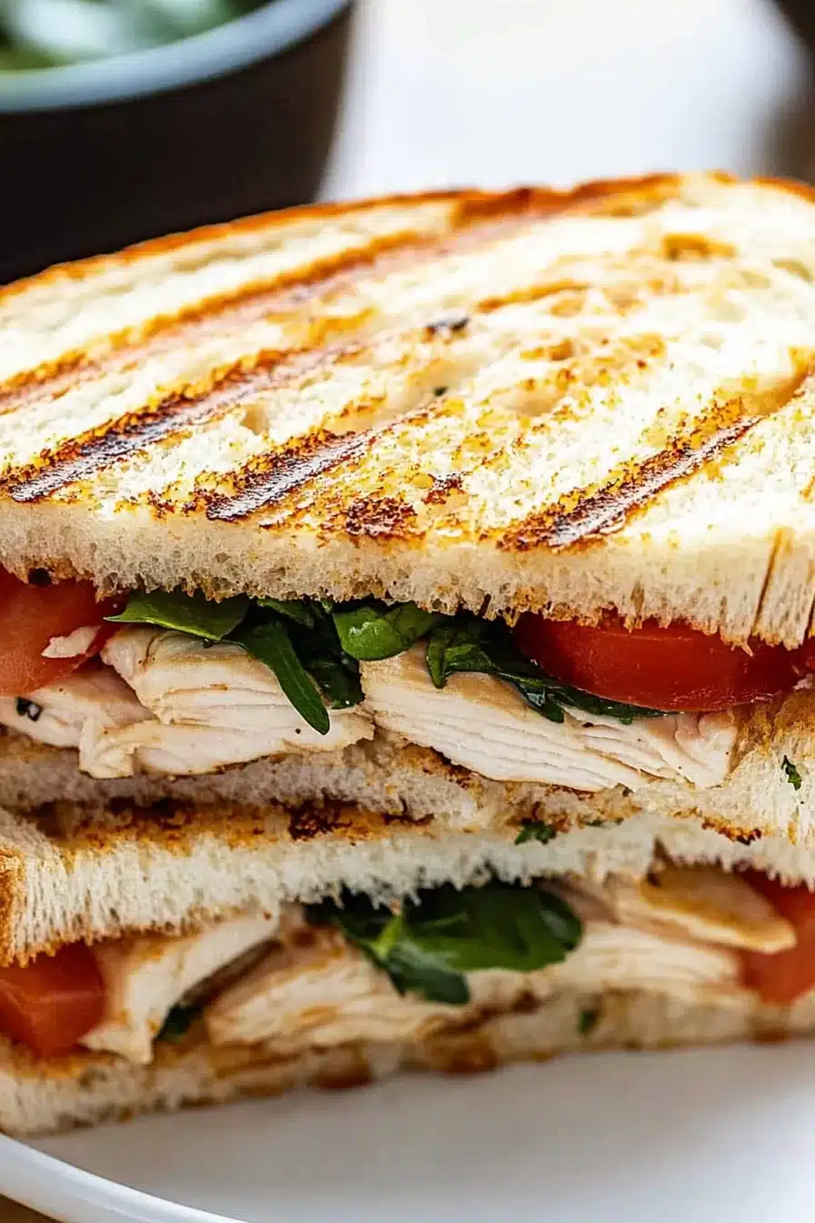 Grilled Chicken Panini Sandwich