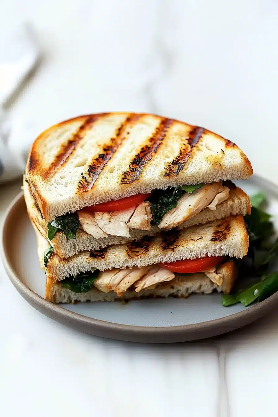 Grilled Chicken Panini Sandwich