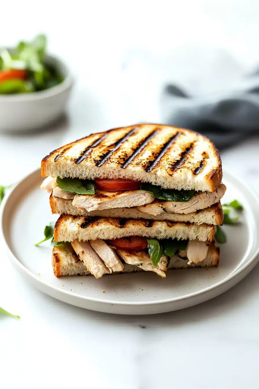 Grilled Chicken Panini Sandwich