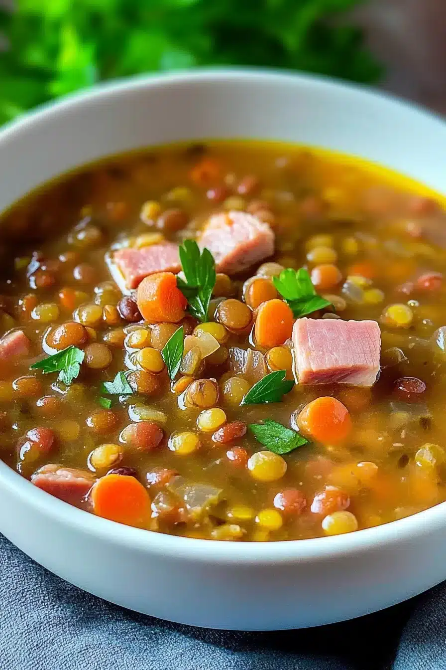 Ham and Lentil Soup