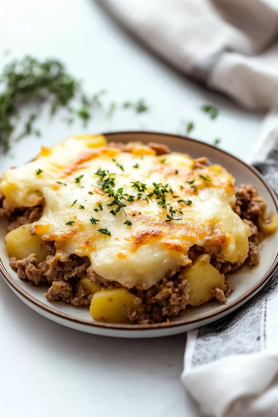 Hamburger Potato Casserole