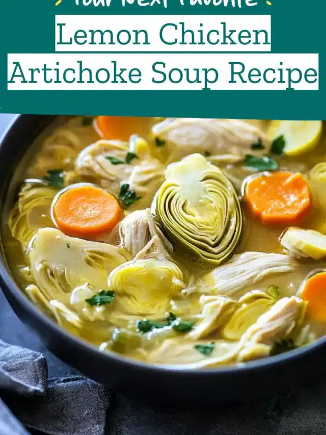 Lemon Chicken Artichoke Soup Recipe