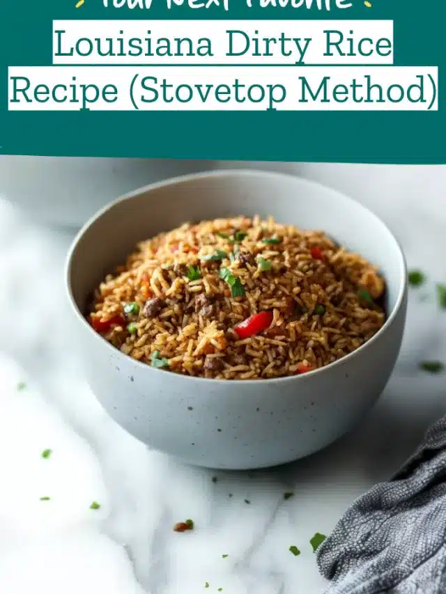 Louisiana Dirty Rice Recipe (Stovetop Method)