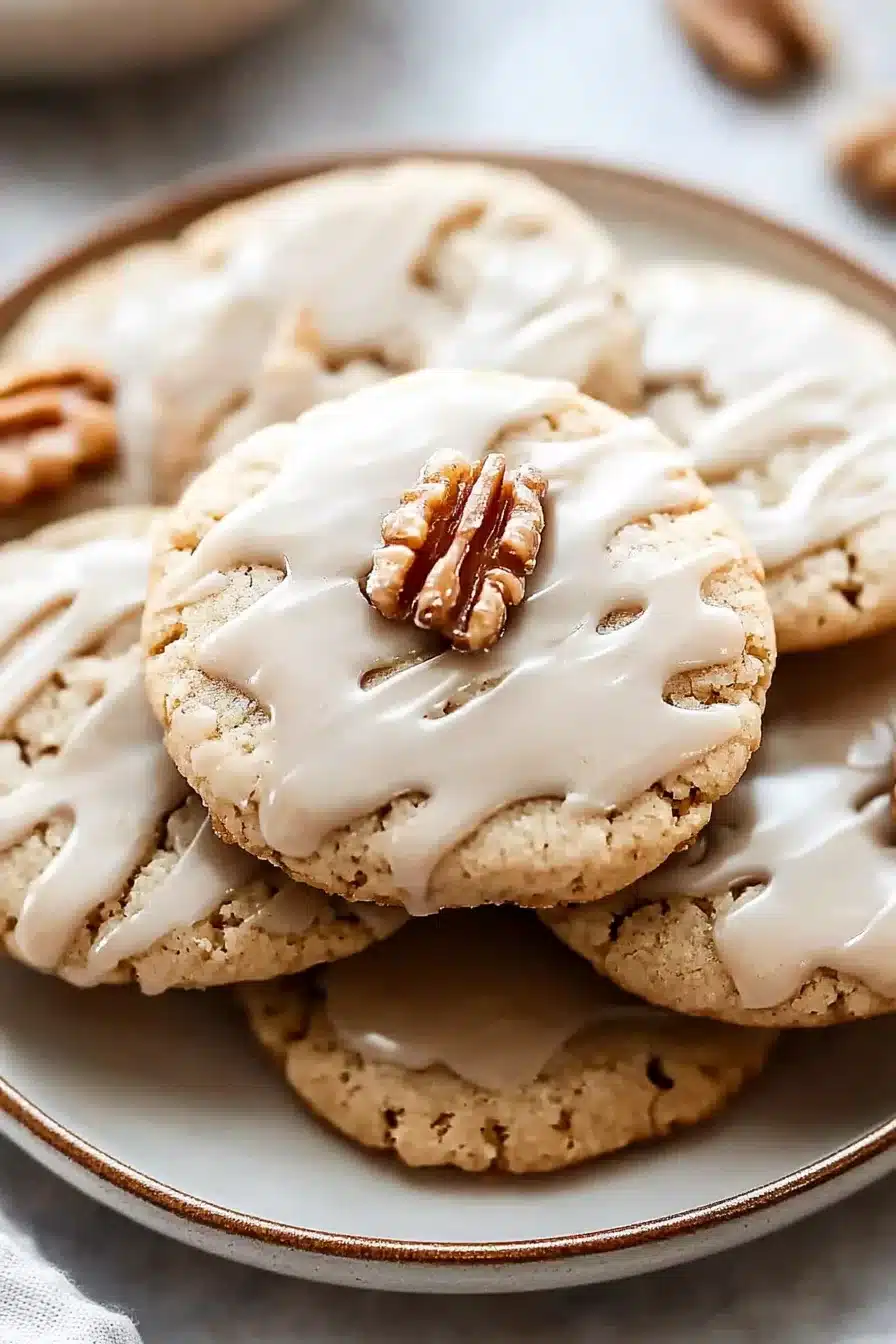 Maple Cookies with Maple Icing