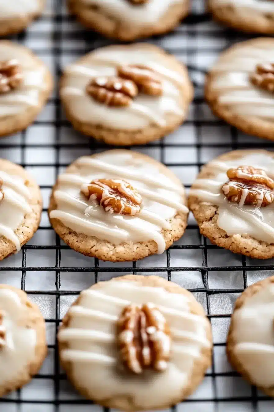 Maple Cookies with Maple Icing