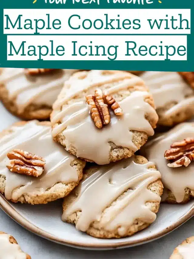 Maple Cookies with Maple Icing Recipe