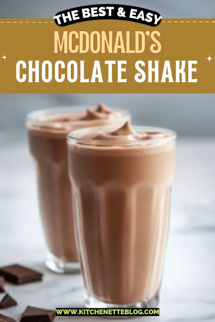 McDonald’s Chocolate Shake