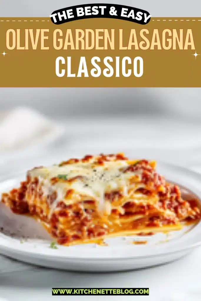 Olive Garden Lasagna Classico