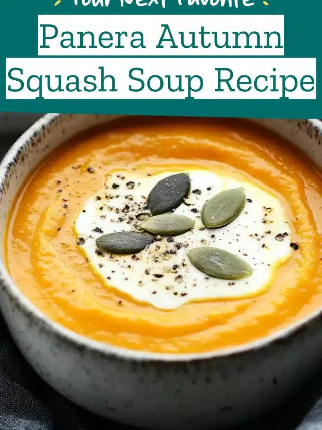 Panera Autumn Squash Soup Recipe