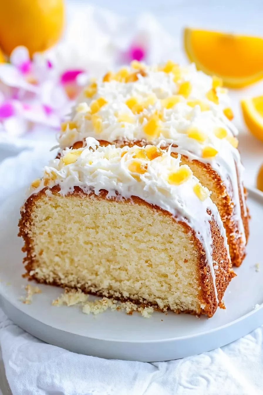 Piña Colada Pound Cake