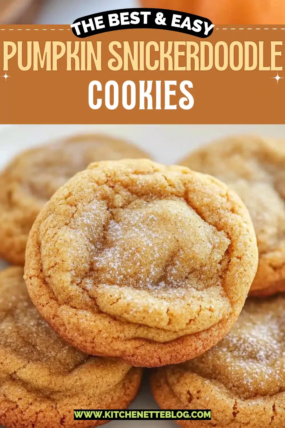 Pumpkin Snickerdoodle Cookies
