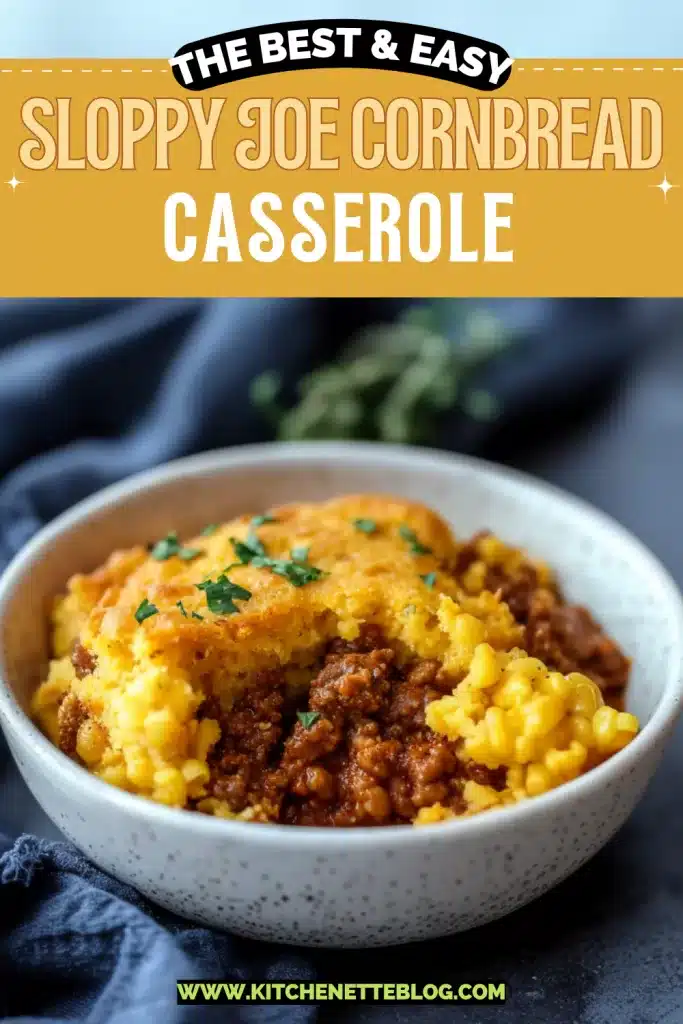 Sloppy Joe Cornbread Casserole
