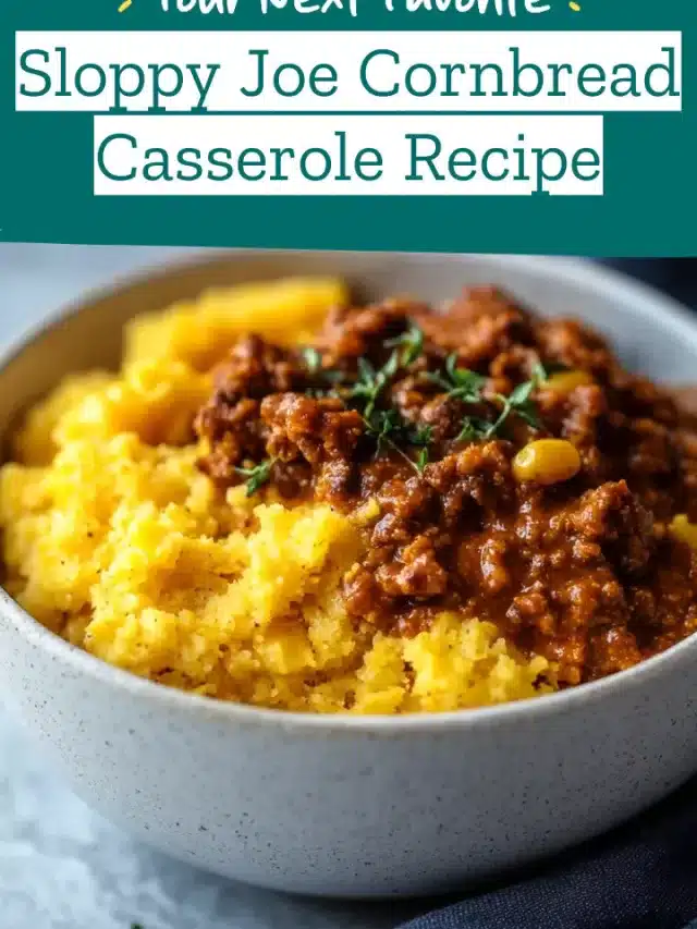 Sloppy Joe Cornbread Casserole Recipe