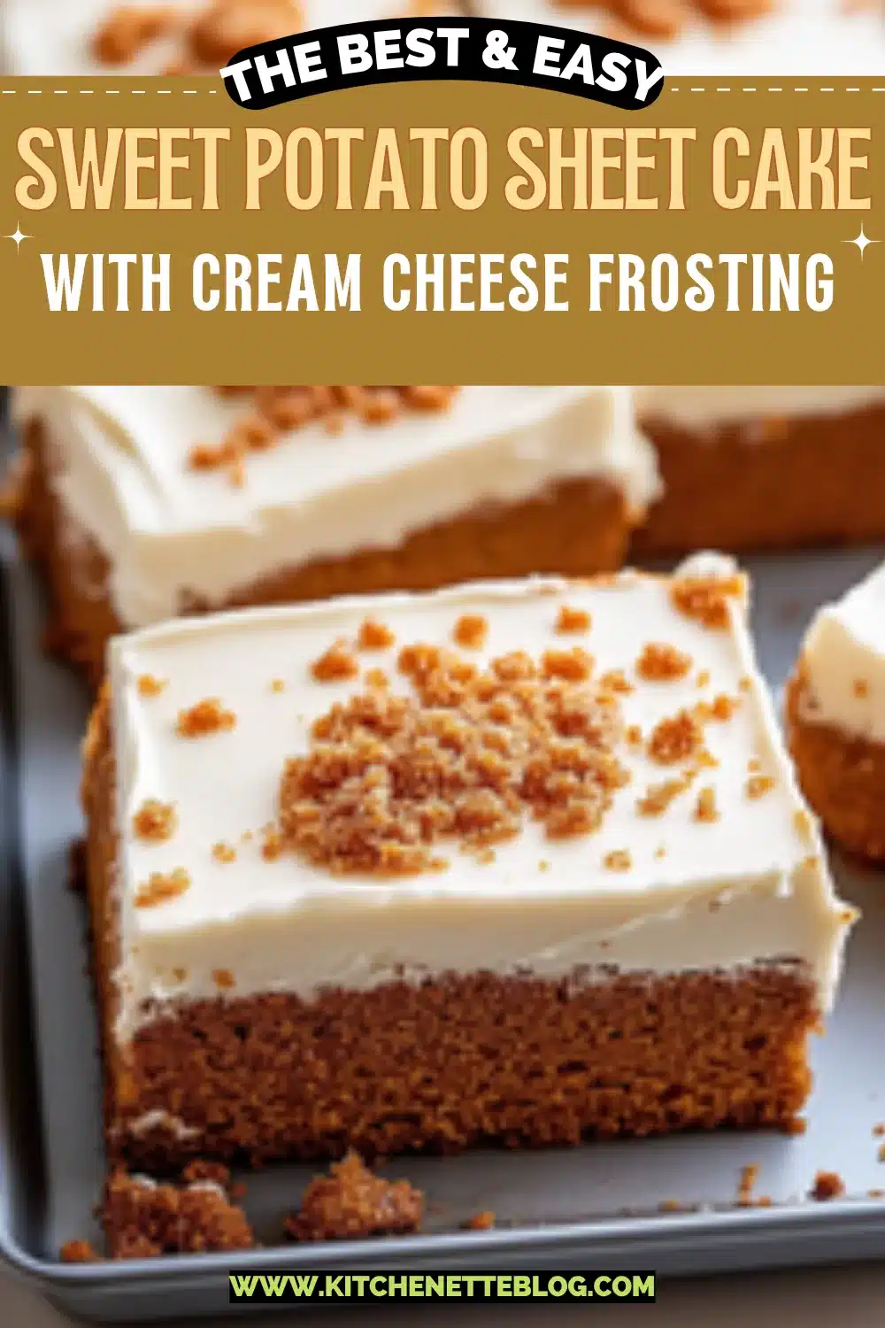 Sweet Potato Sheet Cake with Cream Cheese Frosting