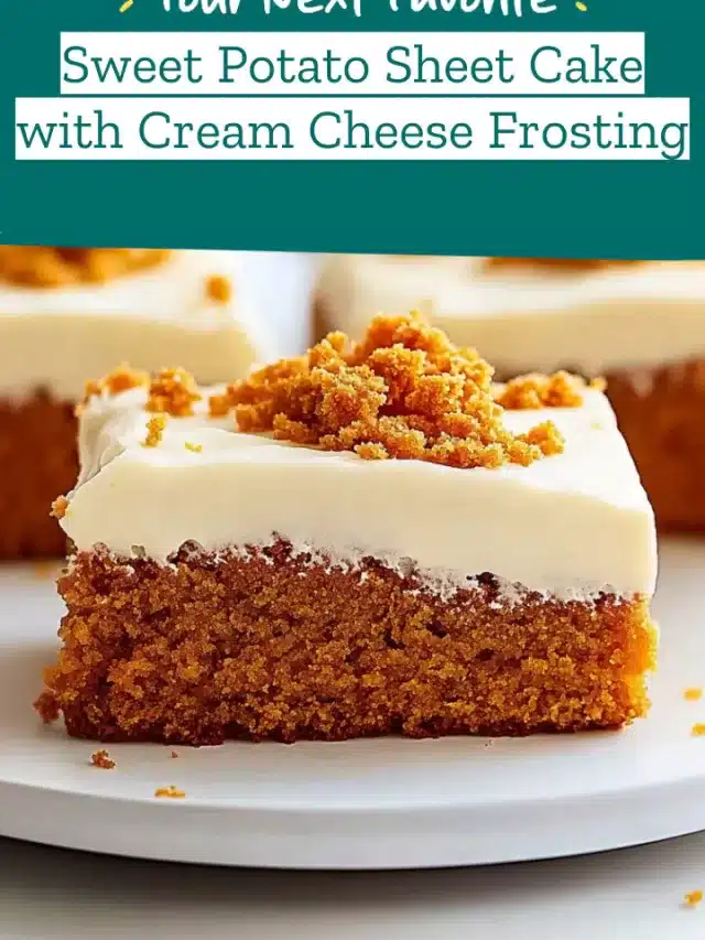 Sweet Potato Sheet Cake with Cream Cheese Frosting
