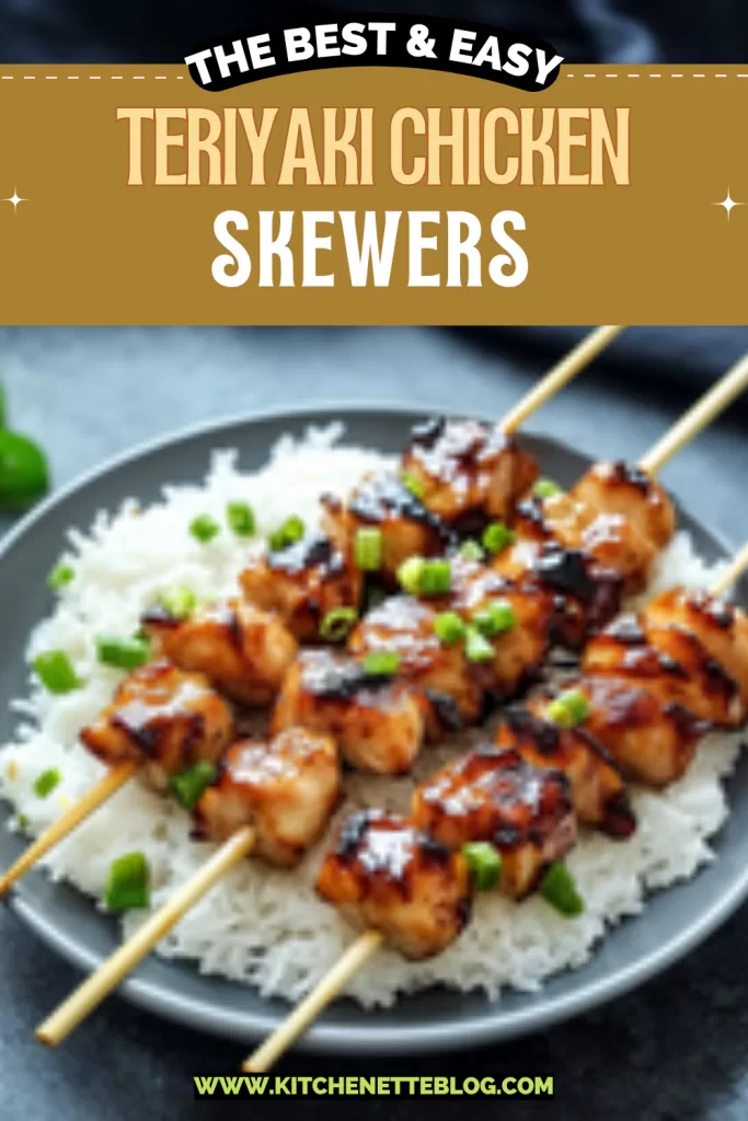 Teriyaki Chicken Skewers