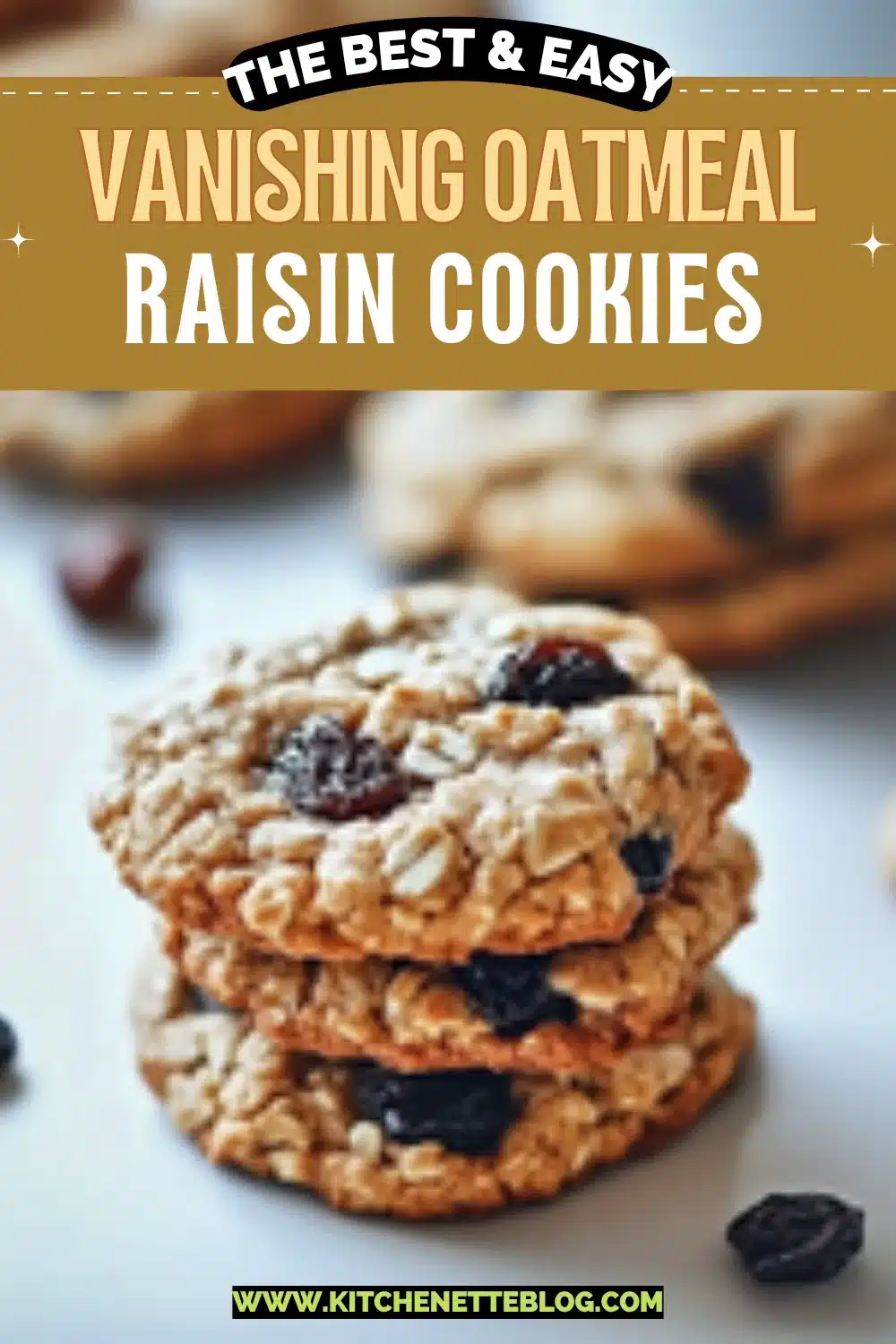 Vanishing Oatmeal Raisin Cookies
