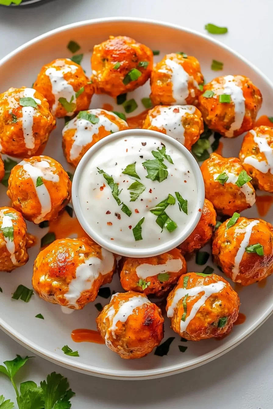 Buffalo Chicken Meatballs
