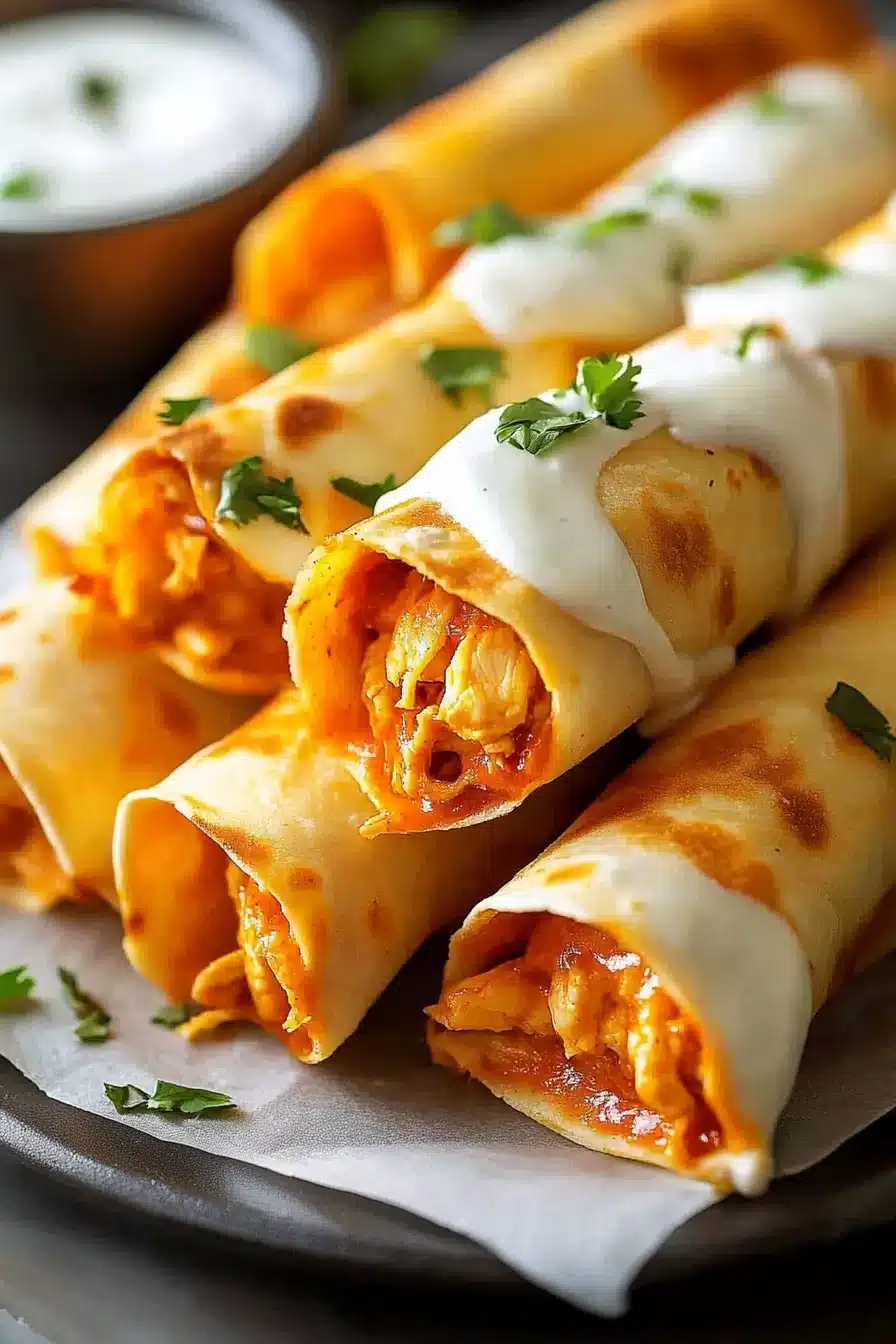 Buffalo Chicken Taquitos