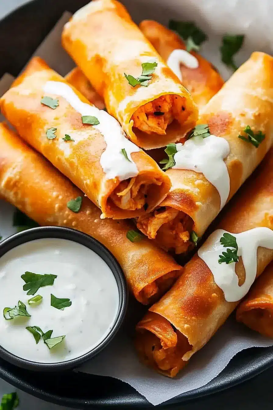 Buffalo Chicken Taquitos