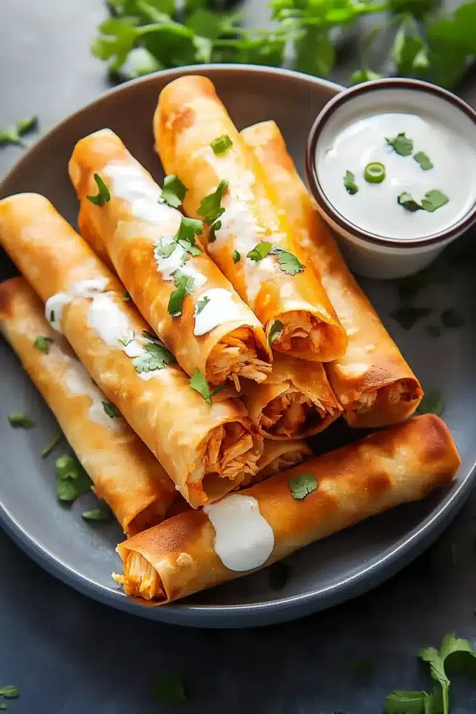 Buffalo Chicken Taquitos
